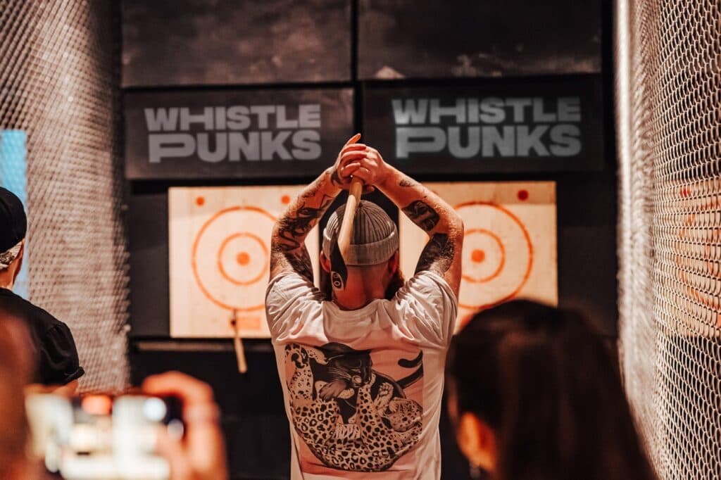 Entire Venue at Whistle Punks Urban Axe Throwing London, photo 7