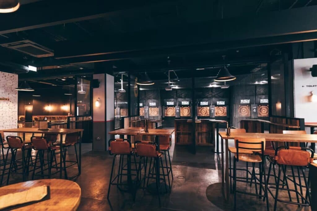 Entire Venue at Whistle Punks Urban Axe Throwing London, photo 6
