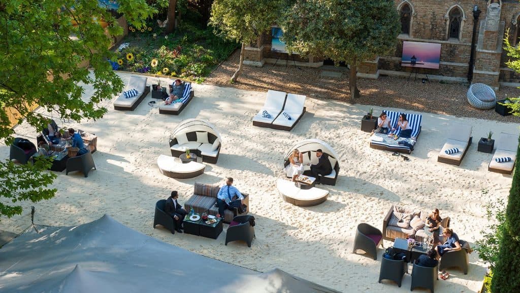 A Perfect Summer Party at Kensington's Secret Beach Garden